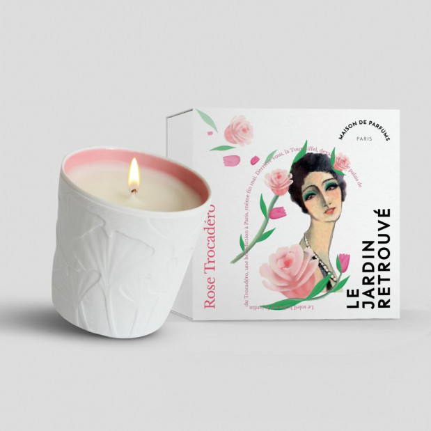 Rose Trocadero FLORAL Candle